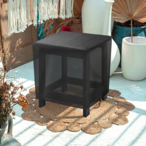 Jungda Outdoor Small Side Table Cover, 2 Pack 19 Inch Patio Small Side Table Cover for Outside,Waterproof Patio Small Furniture Cover - 19 x 15 X 18 Inch