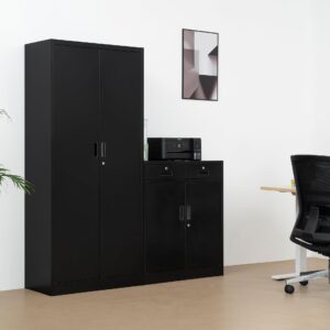 BESFUR Metal Storage Cabinet with Drawers, Locking Storage Cabinets for Office/Home