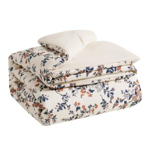 Lucky Brand Garden Bouquet King Microfiber Duvet Cover Set - 3 Piece Reversible Bedding Set with (1) 108"x92" Duvet Cover, (2) 20"x36" Pillow Shams