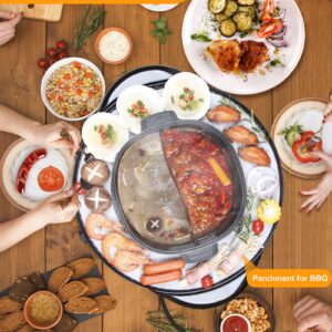 Soupify 2 in 1 Hot Pot with Grill, Electric Korean BBQ Grill, Independent Dual Temperature Control & Non-stick Pan, Multi-function Smokeless Barbecue Grill for Family and Friends Gathering