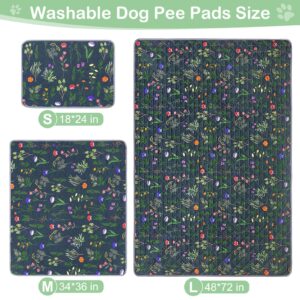 Washable Pee Pads for Dogs, Super Absorbent pee pads for dogs Reusable pee pads for dogs large 100% Waterproof puppy pads pet training pads for Potty, Playpen, Crate, Sofa, Car, 48'' x 72''