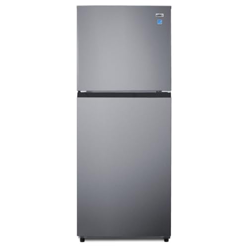 Summit Appliance FF1089PLIM 24" Wide Top Mount Refrigerator-Freezer with Icemaker, 10 cu.ft, Defrost Type, Stainless Steel Look, Frost-free Operation, ADA Compliant, Interior Light (Stainless Steel)