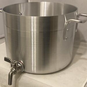 10 Qt Aluminum Stock Pot with Spigot Spout: Heavy-Duty 2.5 Gallons Kettle with Faucet Drain Valve Tap