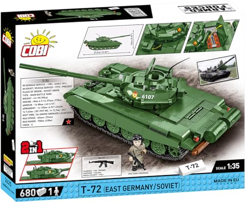 COBI Armed Forces T-72 (East Germany/Soviet) Tank