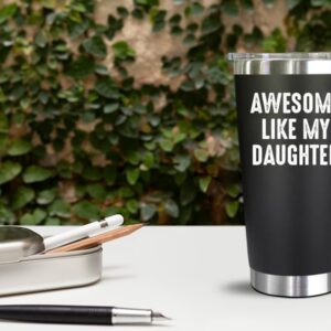 NewEleven Christmas Gifts For Dad - Cool Dad Gifts From Daughter - Unique Birthday Present Ideas For Dad, Father, Husband, Bonus Dad, Step Dad, New Dad From Daughter, Daughter In Law - 20 Oz Tumbler