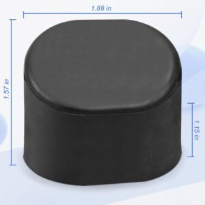 N074647 Table Saw Stand Foot Rubber Pad Replacement Fit for Dewalt DWX723 DWX724 DWX725 Series Miter Saw Stand Black Extended Lifespan Rubber Material for Most Floors 4Pack