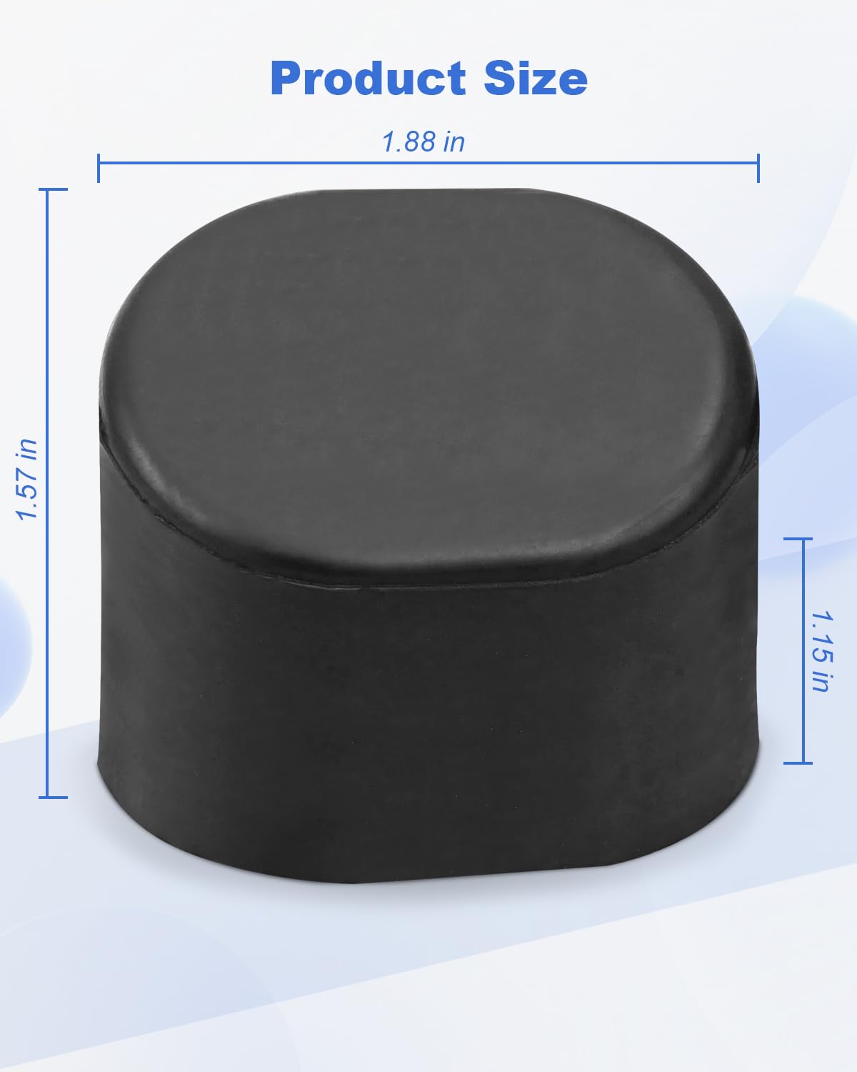 N074647 Table Saw Stand Foot Rubber Pad Replacement Fit for Dewalt DWX723 DWX724 DWX725 Series Miter Saw Stand Black Extended Lifespan Rubber Material for Most Floors 4Pack