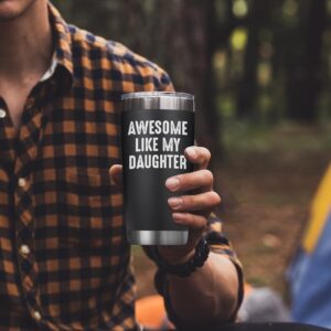 NewEleven Christmas Gifts For Dad - Cool Dad Gifts From Daughter - Unique Birthday Present Ideas For Dad, Father, Husband, Bonus Dad, Step Dad, New Dad From Daughter, Daughter In Law - 20 Oz Tumbler