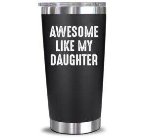 neweleven christmas gifts for dad - cool dad gifts from daughter - unique birthday present ideas for dad, father, husband, bonus dad, step dad, new dad from daughter, daughter in law - 20 oz tumbler