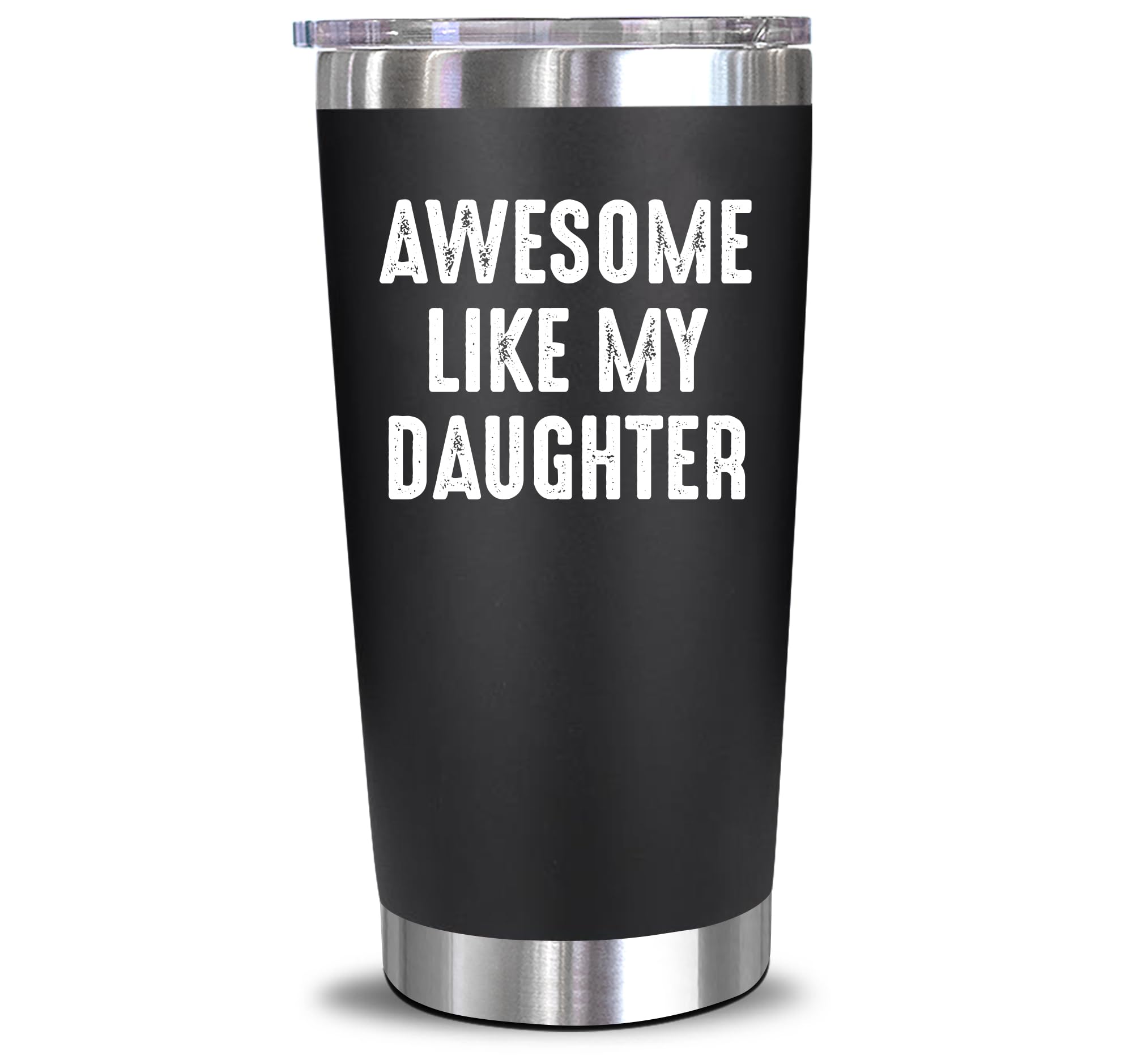 NewEleven Christmas Gifts For Dad - Cool Dad Gifts From Daughter - Unique Birthday Present Ideas For Dad, Father, Husband, Bonus Dad, Step Dad, New Dad From Daughter, Daughter In Law - 20 Oz Tumbler