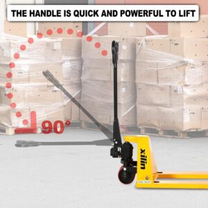 Xilin Pallet Truck, Manual Pallet Jack Truck 6600lbs Capacity Pallet Truck 27" Wx48 L Forks Standard Pallet Jack Truck