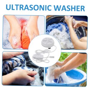 Washing Machine Portable Washer Travel Washer Laundry Cleaner Tool Ultrasonic Cleaner Mini Washer Washing Supplies Clothes Washer Ultrasonic Turbine Washer Mini Cleaner