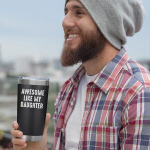 NewEleven Christmas Gifts For Dad - Cool Dad Gifts From Daughter - Unique Birthday Present Ideas For Dad, Father, Husband, Bonus Dad, Step Dad, New Dad From Daughter, Daughter In Law - 20 Oz Tumbler