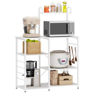 soges kitchen shelf, 6 shelves, multifunctional storage, contemporary style, white