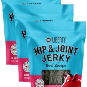 BIXBI Buckley Functional Healthy Hip and Joint Dog Jerky Treats, Beef Recipe, 5 Ounce (Pack of 3)