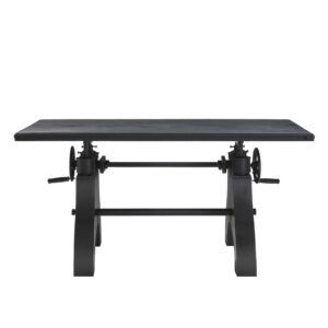 Modway 60" Adjustable Counter/Bar-Height Table or Computer Desk Black