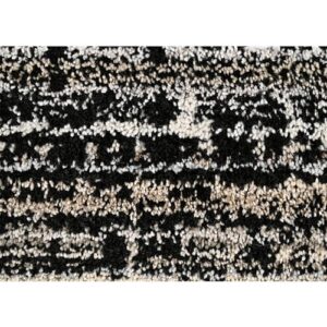 Garland Rug Rumba 9 ft. x 12 ft. Area Rug Black/Earth Tone