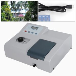 PIAOCAIYIN 721 Visible Spectrophotometer, 110V Lab Spectrometer Digital LCD Display 350-1020nm, Tungsten Lamp Laboratory Equipment, Low Noise, Automatic Zero