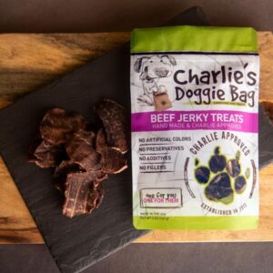 Charlie's Doggie Bag - Beef Jerky Treats, 5oz Bag