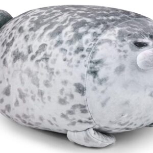 LUXSIT 23.8 Inch Chubby Blob Seal Pillow, Large Seal Plush Pillow, Soft and Cute Seal Stuffed Animal Toy for Kids and Adults, Great Gift Idea for Christmas, Birthdays and Anniversaries