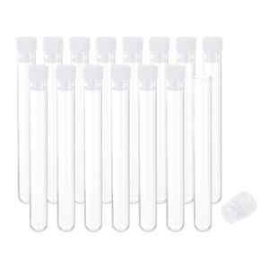 patikil 4" length plastic sewing needle storage holder, 15 pack portable embroidery needle pin toothpick storage tubes cases box for craft knitting, clear