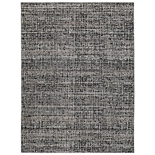 Garland Rug Rumba 9 ft. x 12 ft. Area Rug Black/Earth Tone