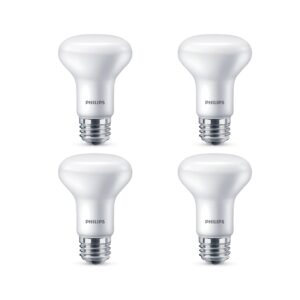 PHILIPS 45-Watt Equivalent R20 Ultra-Definition Dimmable E26 LED Light Bulb Soft White with Warm Glow 2700K (4-Pack)