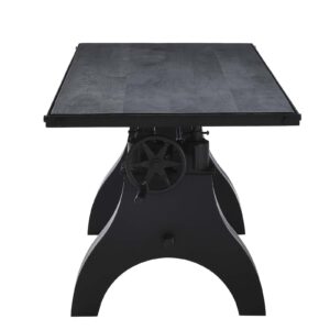 Modway 60" Adjustable Counter/Bar-Height Table or Computer Desk Black