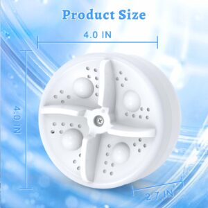 Portable Washing Machine, Mini Washer, Turbine Washing Machine with USB, Deep Cleaning of Underwear, Baby Clothes and Small Clothes, Suitable for Business, Travel, Apartment