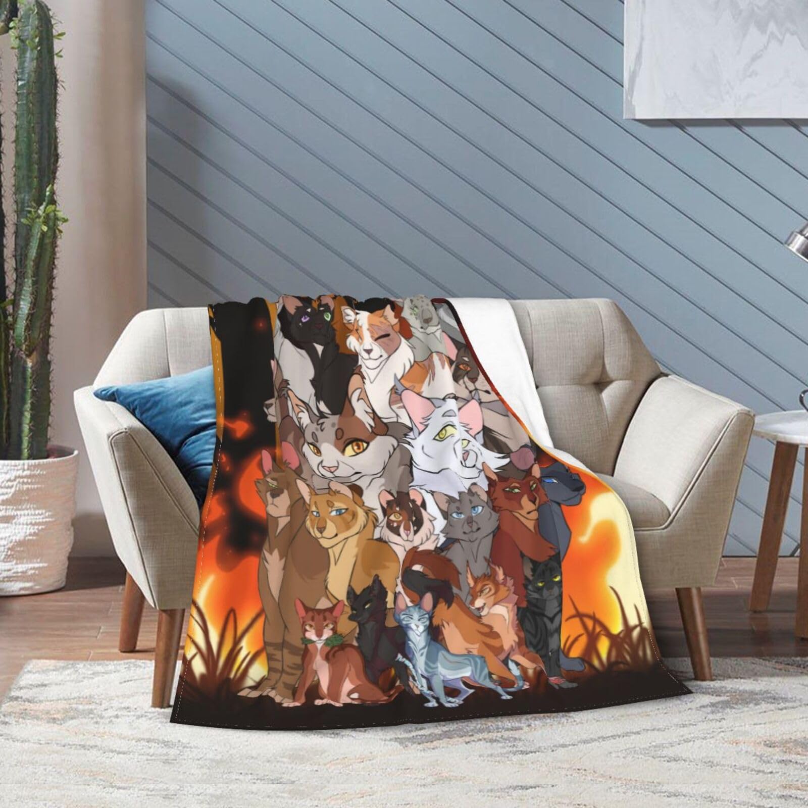 Cats Blanket for Women Girls Goys Pet Kids Soft Warm Cozy Throw Blanket Sofa Bed Fleece Travel Blanket Gifts 50"x40"