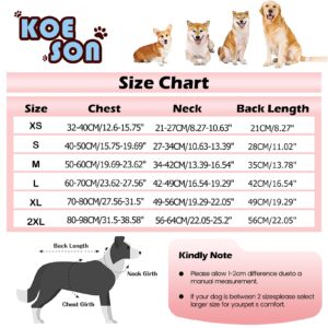 KOESON Recovery Suit for Dogs, Soft Dog Surgery Recovery Suit Female Male Anti Licking, Dinosaur Suitical Recovery Suit for Dogs After Surgery Dog Spay Recovery Suit with Pee Hole Blue L