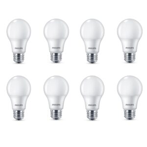 PHILIPS 60-Watt Equivalent A19 Non-Dimmable E26 LED Light Bulb Daylight 5000K (8-Pack)