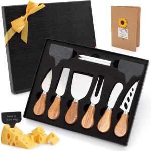 cheese knives set,stainless steel cheese knife collection cheese slicer cheese cutter cheese fork,cheese spreading knife cheese markers for charcuterie boards accessories charcuterie utensils