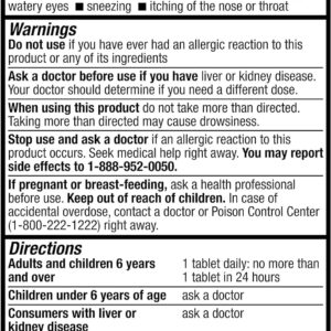 HealthA2Z® Allergy Relief | Loratadine 10mg | Antihistamine | Non-Drowsy | Relief from Itchy Throat, Sneezing, Runny Noses |24-Hours Allergy Medicine (150 Tablets)