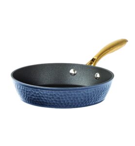 granitestone 10 inch non stick frying pans nonstick frying pan skillet nonstick pan, large non stick pan, induction pan, kitchen pans, cooking pan, ceramic pan for cooking, dishwasher safe, navy blue