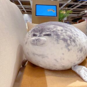 LUXSIT 23.8 Inch Chubby Blob Seal Pillow, Large Seal Plush Pillow, Soft and Cute Seal Stuffed Animal Toy for Kids and Adults, Great Gift Idea for Christmas, Birthdays and Anniversaries