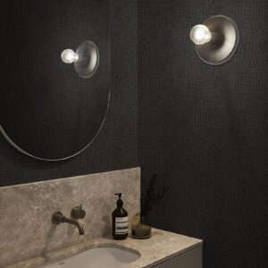 Zeeko 17.3 X 394 Crocodile Textured Wallpaper Black Peel and Stick Wallpaper - Easy Install & Removable Contact Paper for Cabinet, Bedroom & More