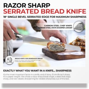 FOXEL Razor Sharp 5 inch Paring Pairing Knife - Small Chef and Utility Kitchen Knives - Fruit and Vegetable Cutting Knife - German Stainless Steel - Bartender and Peeling Knife