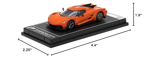 PosterCars 1:64 Scale Koenigsegg Jesko Absolut Sweet Madarin Hypercar League Collection No.5