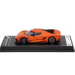 PosterCars 1:64 Scale Koenigsegg Jesko Absolut Sweet Madarin Hypercar League Collection No.5