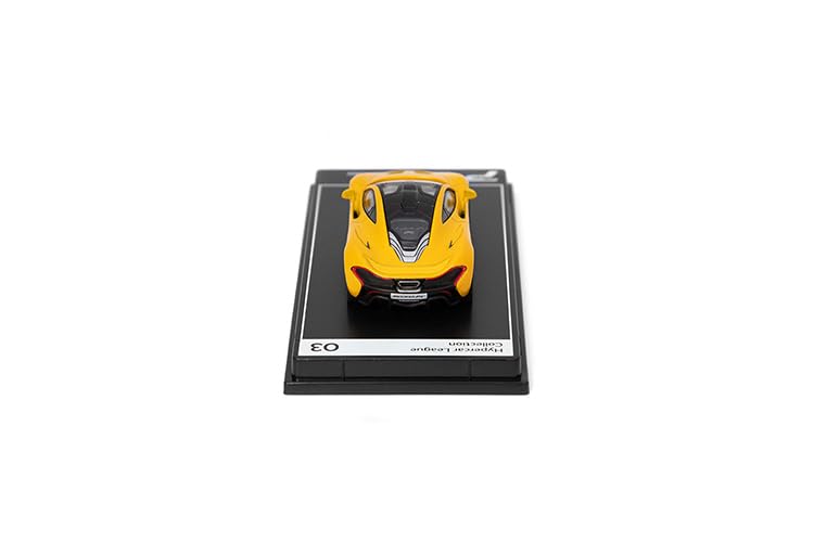 PosterCars 1:64 Scale McLaren P1 Volcano Yellow Hypercar League Collection No.3