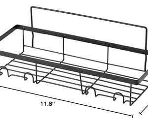 Shower Caddy, 3 Pack Adhesive Bathroom Shelf With Hook, No Drilling, Large Capacity, Rustproof Shower Caddy Shower Organizer Rack & Shower Soap Holder for Bathroom Home Kitchen, Black