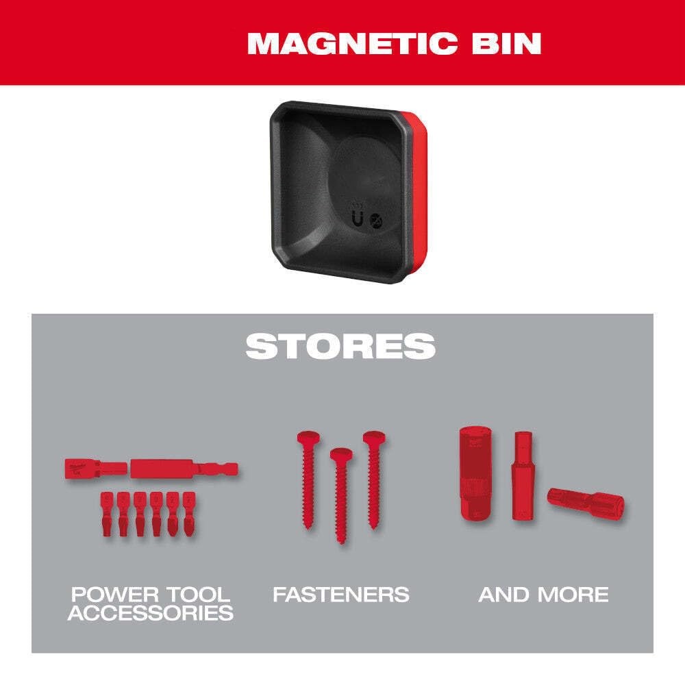 SAclI Fits Milwaukee 48-22-8070 PACKOUT Magnetic Wall Mounted Bin