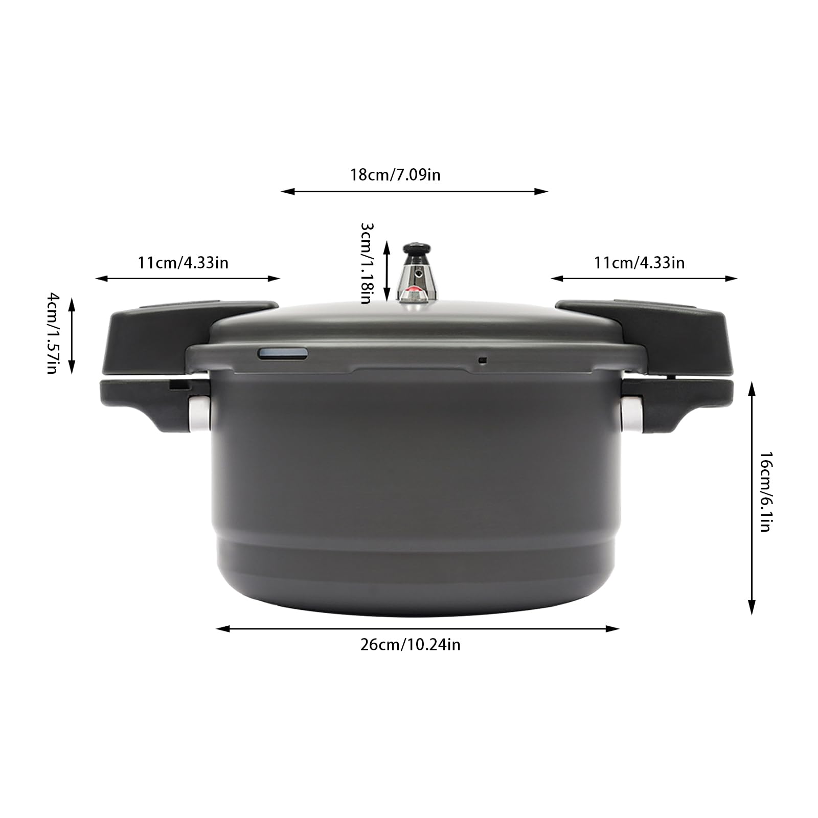 LYNICESHOP Aluminum Pressure Cooker, Gas stove Electric stove Pressure Cooker 9L/9.5-Quart Aluminum Canner and Cooker, Cook Delicious Food in Less Time for All Kinds of Stoves