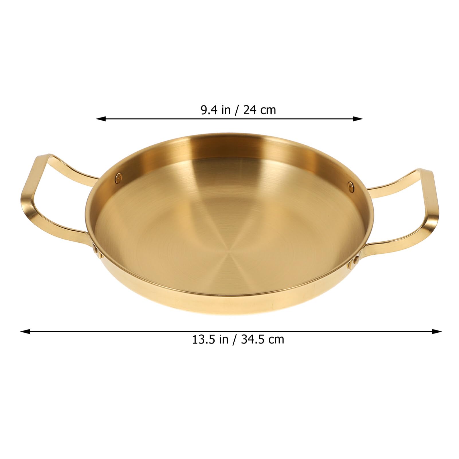 Luxshiny Korean Army Pot Pasta Cooking Pot Steel Noodle Pot Saucepot Boiler Home Cooking Sauce Pan Paella Stove Grill Pan Gold Dinner Plates Cooking Tool Cereal Bowl Vintage Stainless Steel