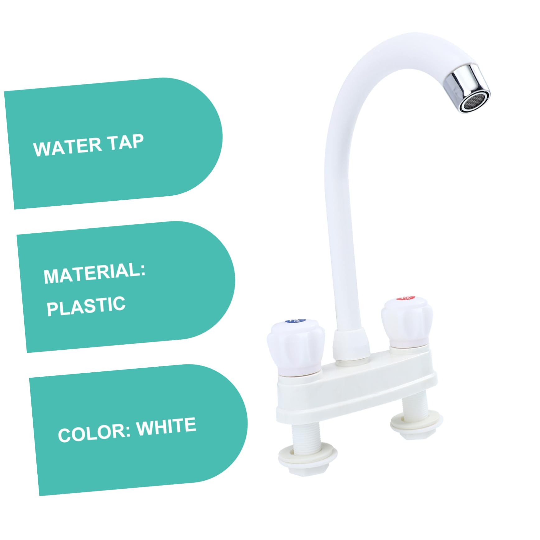 Plastic Faucet Kitchen Faucet Basin Two Handle Faucet Sink Two Handle Faucet Kitchen Basin Faucet Kitchen Sink Faucet Kitchen Two Handle Faucet Plastic Double Handle Faucet