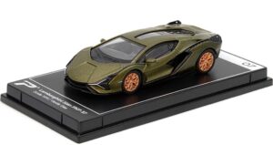 postercars 1:64 scale lamborghini sian fkp 37 verde gea hypercar league collection no.7