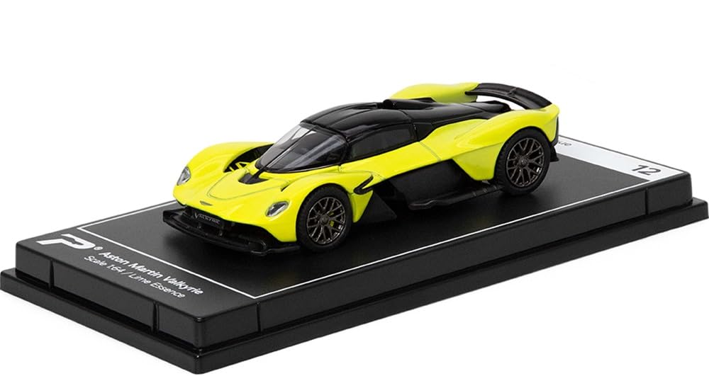 PosterCars 1:64 Scale Aston Martin Valkyrie Lime Essence Hypercar League Collection No.12