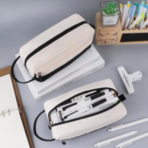 iSuperb Large Pencil Case High Capacity Pencil Pouch Storage bag Desk Organizer Marker Pouch Pen Bag for Women