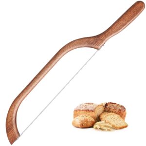 yapullya sourdough bread knife slicer, bow knife for sourdough, bread saw for homemade bread, fiddle bow design sourdough knife for slicing